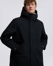 Parka Fuller In Tela Di Cotone Cerata