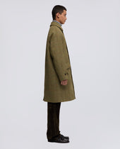 Coat Wright In Lana Harris Tweed Senape