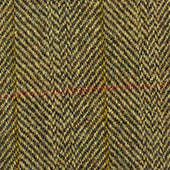 Coat Wright In Lana Harris Tweed Senape