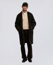 Coat Wright In Velluto A Coste Militare