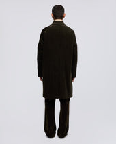 Coat Wright In Velluto A Coste Militare