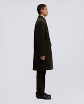 Coat Wright In Velluto A Coste Militare