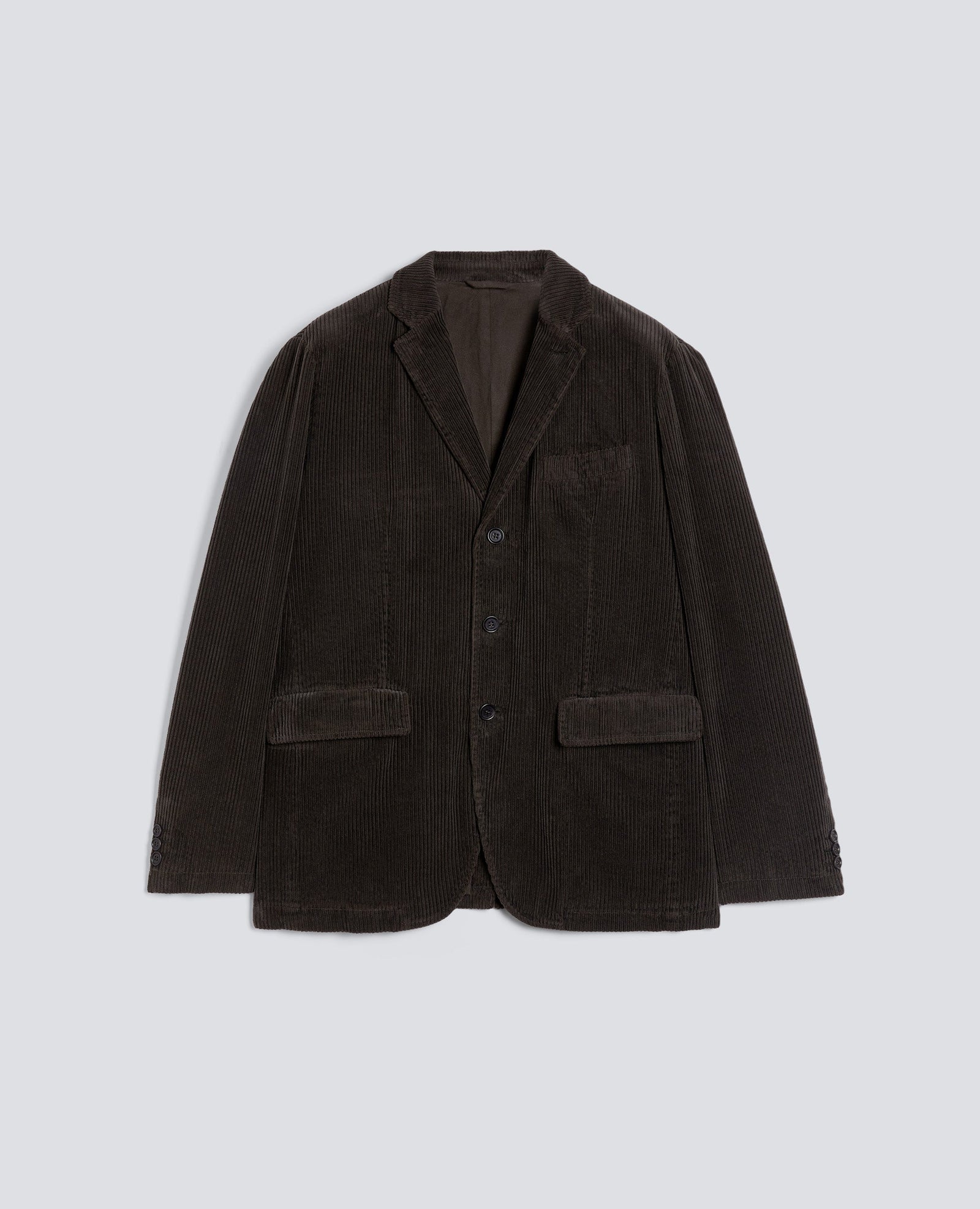 JACKET KUKI IN VELLUTO A COSTE - MARRONE