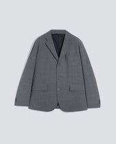 Jacket Kuki In Flanella Grigio