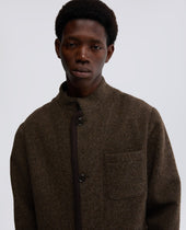 Jacket Chang In Lana Shetland Marrone
