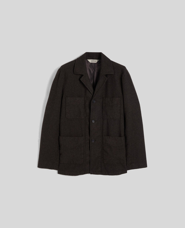 OVERSHIRT FANDANGO WINT IN LANA E CASHMERE - MARRONE