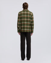 Overshirt Fandango Wint In Lana Shetland Check Verde