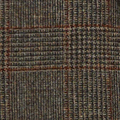 Blazer Isaac In Lana Shetland Check Marrone