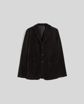 Jacket Isaac In Velluto Marrone