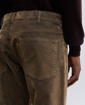 Pantalone Press In Denim Tortora