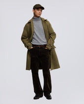 Pants Press In Denim Militare