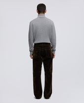 Pants Press In Denim Militare