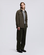 Pants Lab Workwear In Tela Di Cotone Militare