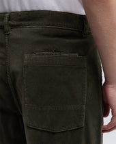Pants Lab Workwear In Tela Di Cotone Militare