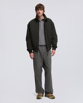 Pants Lewis In Gabardina Di Cotone Con Pinces Grigio