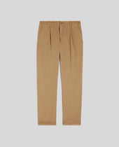 Pants In Twill Di Cotone E Lyocell Beige
