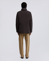 Field Jacket New Camp In Nylon Tinto Capo Marrone