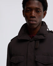 Field Jacket New Camp In Nylon Tinto Capo Marrone
