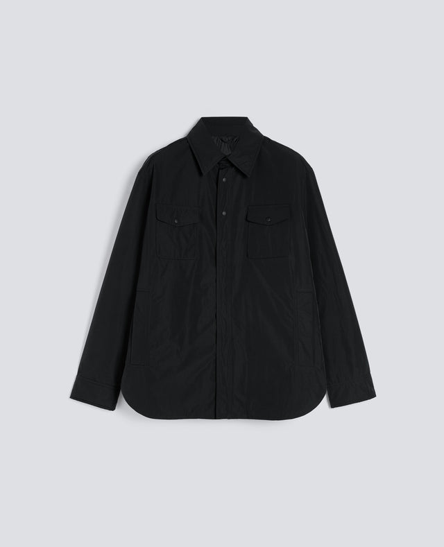 SHIRT GILES IN TAFFETA - NERO