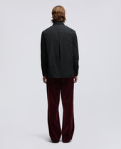 Shirt Giles In Taffeta Nero
