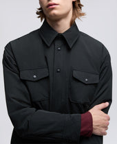 Shirt Giles In Taffeta Nero