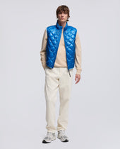 Gilet Yamasaki In Ripstop Azzurro