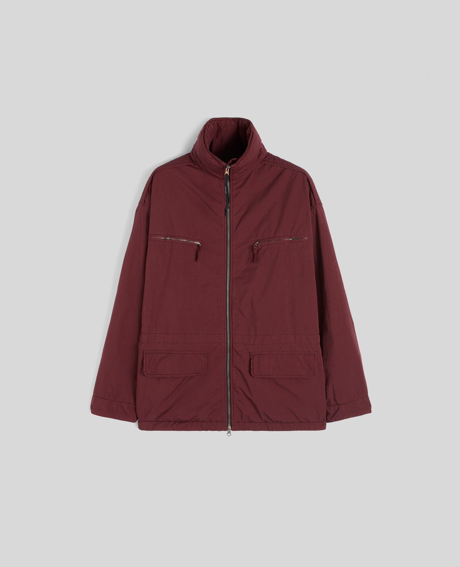 Giubbotto Gravel In Misto Nylon Bordeaux