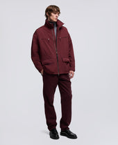 Giubbotto Gravel In Misto Nylon Bordeaux