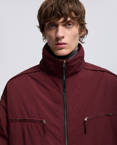 Giubbotto Gravel In Misto Nylon Bordeaux