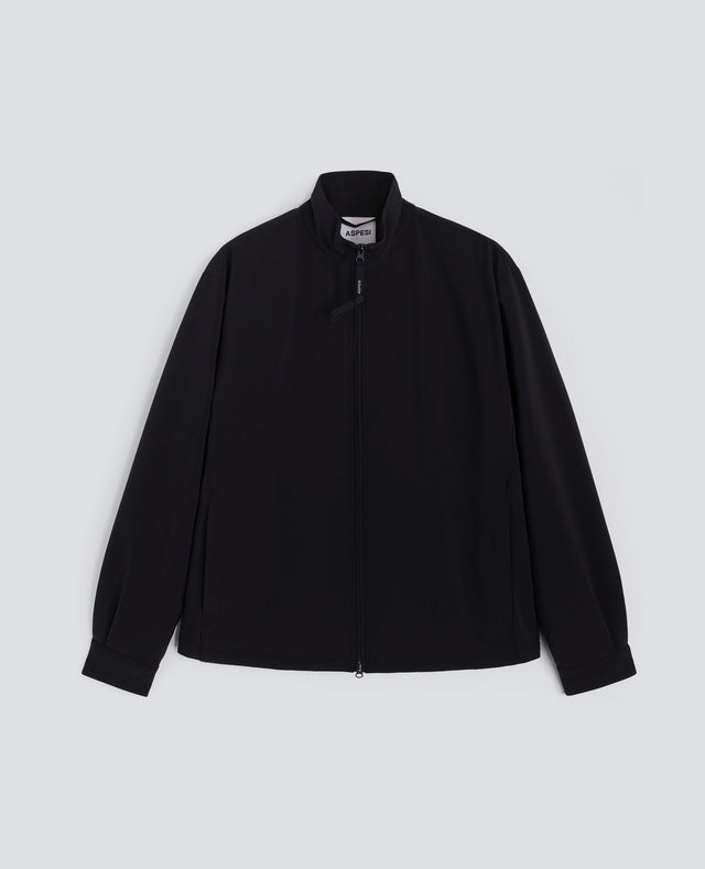 GIUBBOTTO MACK IN TWILL DI TESSUTO TECNICO - NAVY