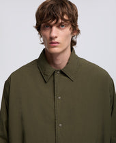 Shirt Pollard In Nylon Idrorepellente Militare