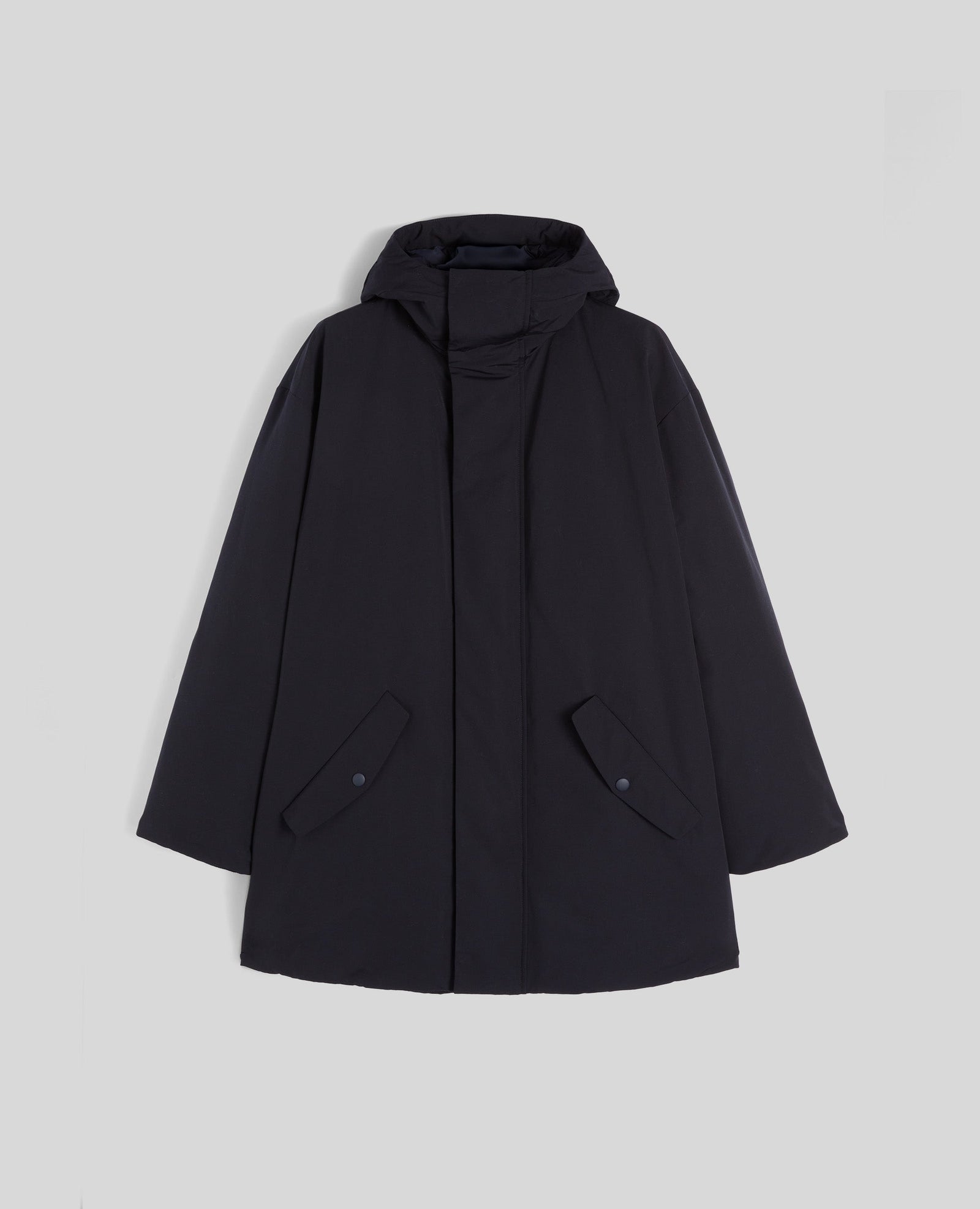 PARKA BARANOV IN TELA DI MISTO COTONE - NAVY