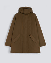 PARKA BARANOV IN TELA DI MISTO COTONE - MILITARE