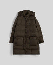 Coat Moschino In Nylon Riciclato Militare