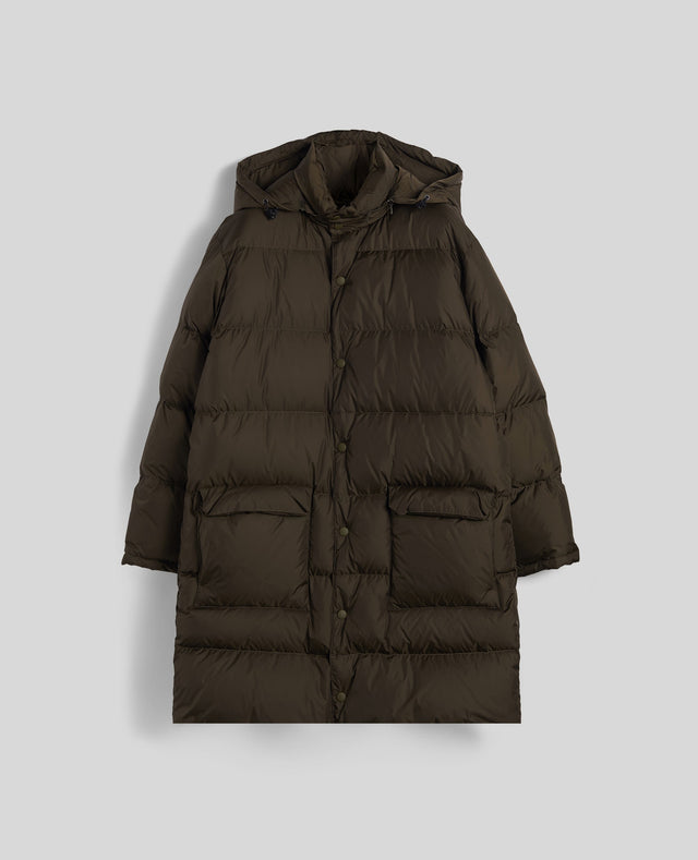 Coat Moschino In Nylon Riciclato Militare