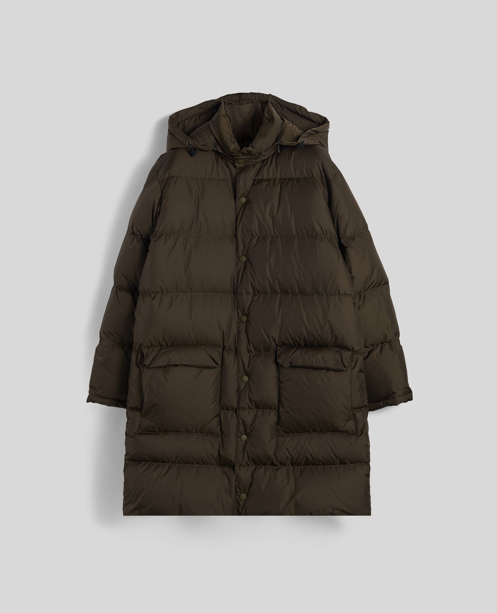 COAT MOSCHINO IN NYLON RICICLATO - MILITARE