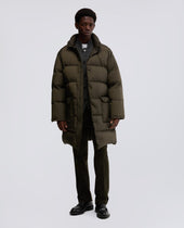 Coat Moschino In Nylon Riciclato Militare