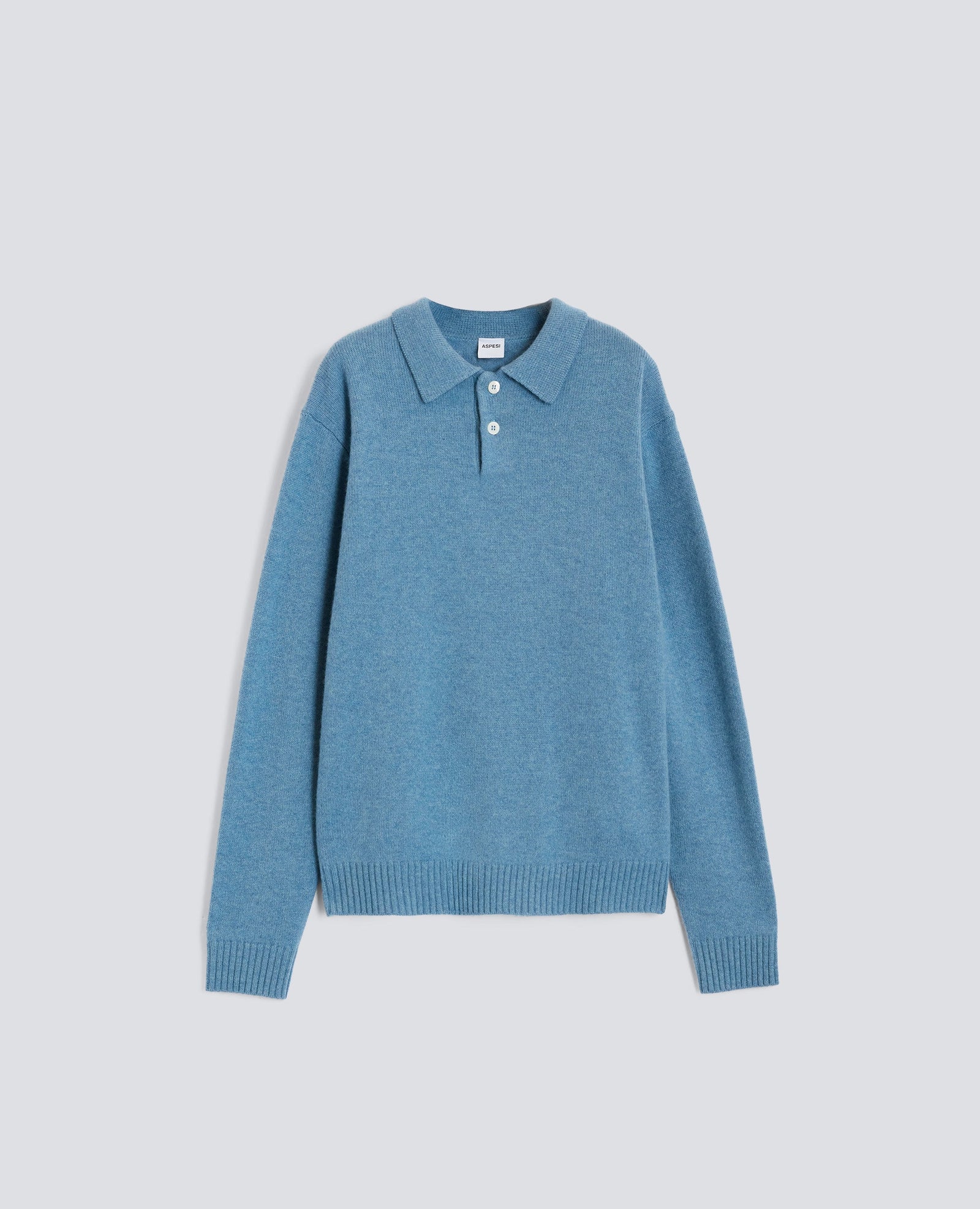 Polo In Cashmere Azzurro
