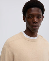 Sweater In Lana E Cashmere Naturale