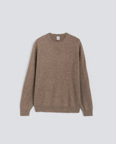 Sweater In Lana E Cashmere Tortora