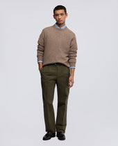 Sweater In Lana E Cashmere Tortora