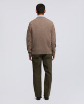 Sweater In Lana E Cashmere Tortora
