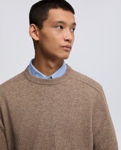 Sweater In Lana E Cashmere Tortora