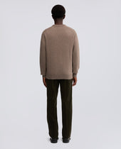 Sweater Con Scollo A V Tortora