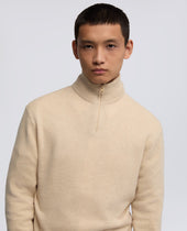 Sweater Con Collo Alto Naturale