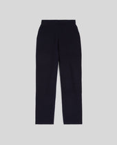 Pants In Misto Lana E Cotone Blu Notte