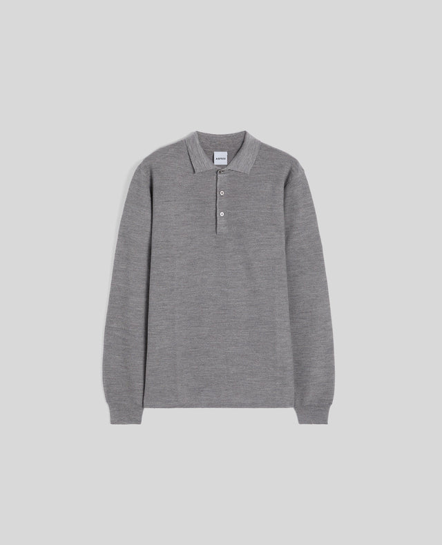 POLO IN LANA - GRIGIO
