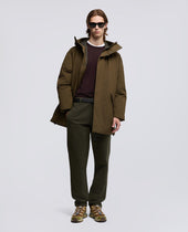 Sweater Girocollo In Lana Merino Marrone