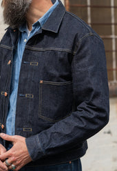 W8 SELVEDGE DENIM TYPE II JACKET IN JAPANESE 14OZ INDIGO