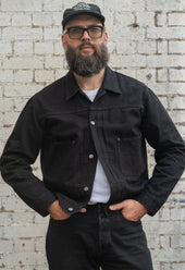 W8 TYPE II SELVEDGE DENIM JACKET IN ITALIAN 14.5OZ 'STAY BLACK'